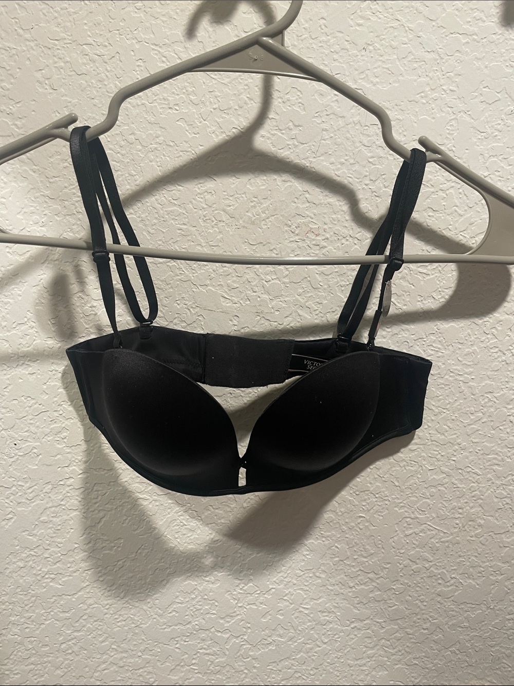 Victoria's Secret Black Strapless Push-Up Bra with Detachable Straps